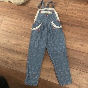 90’s Sparkle Blue Denim Overalls
